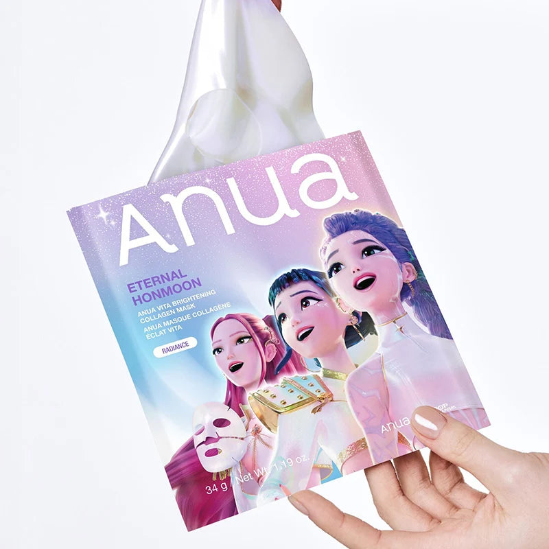 ANUA K-Pop Demon Hunters Vita Brightening Collagen Mask hidrogelinė veido kaukė