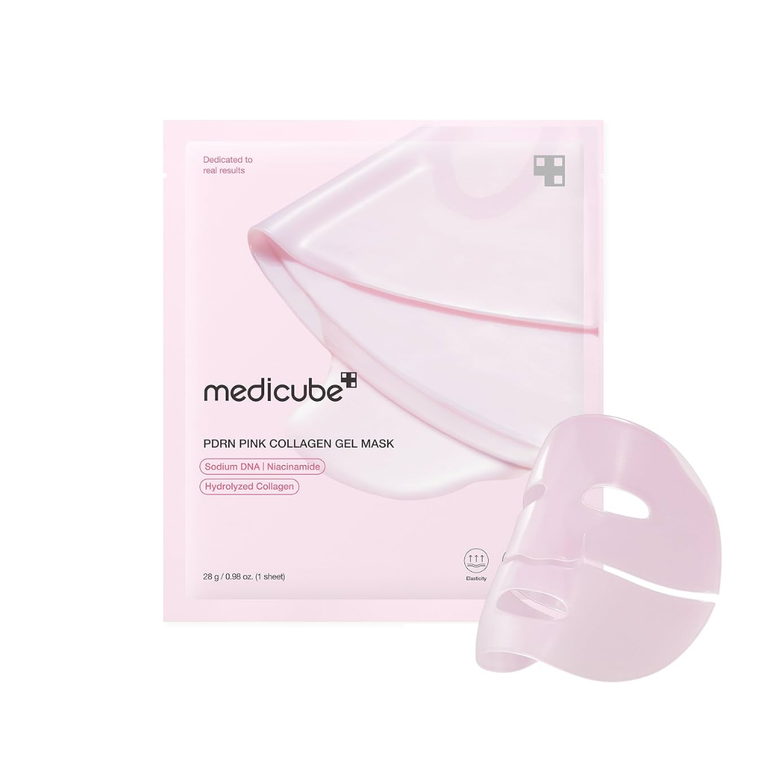MEDICUBE PDRN Pink Collagen Gel Mask hidrogelinė veido kaukė