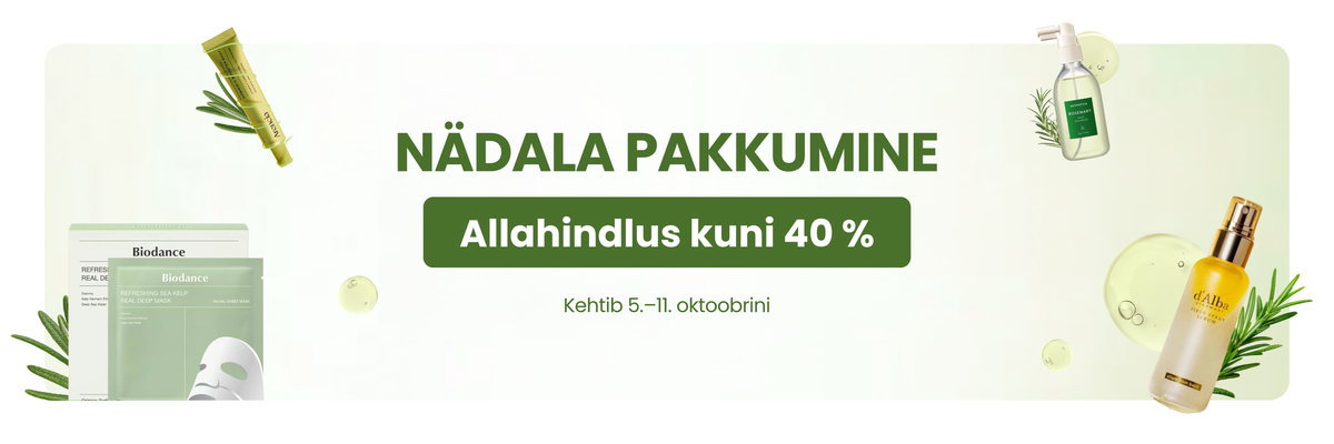 Nädala pakkumine – allahindlus kuni 40 %