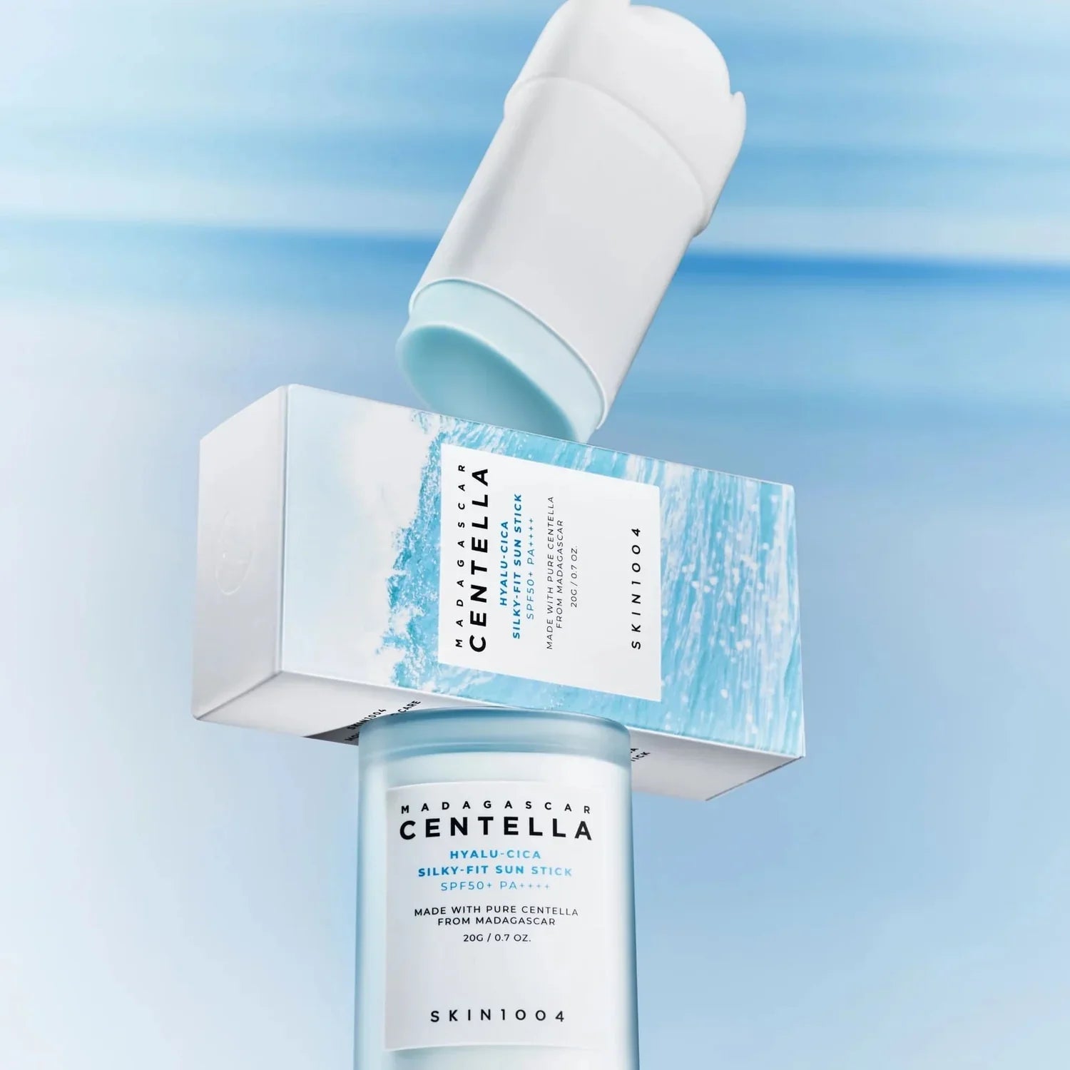 SKIN1004 Madagascar Centella Hyalu-Cica Silky-Fit Sun Stick pieštukinė apsauga nuo saulės