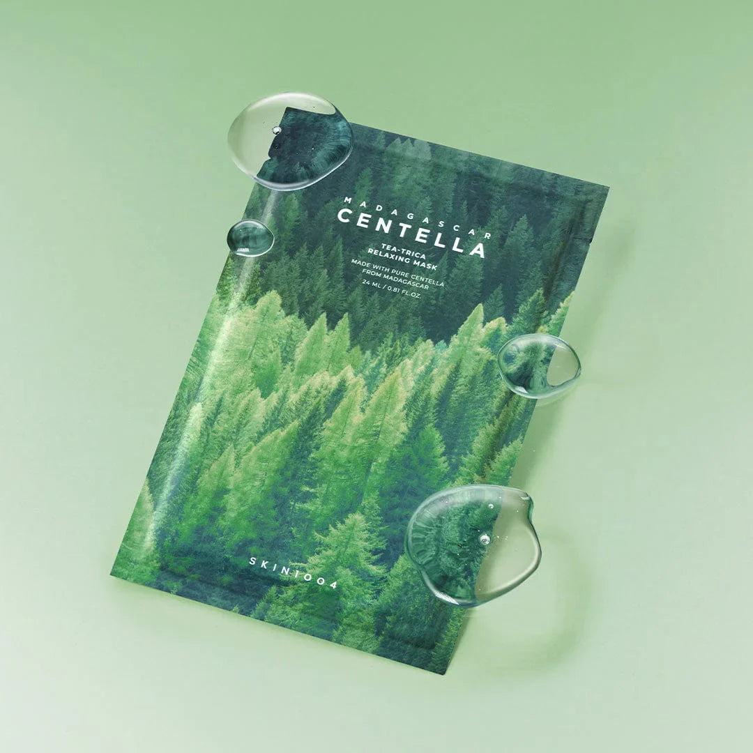 SKIN1004 Madagascar Centella Tea-Trica Relaxing Mask lakštinė veido kaukė