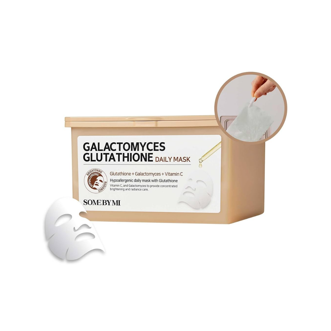 SOME BY MI Galactomyces Glutathione Daily Mask 30tk kangasmask